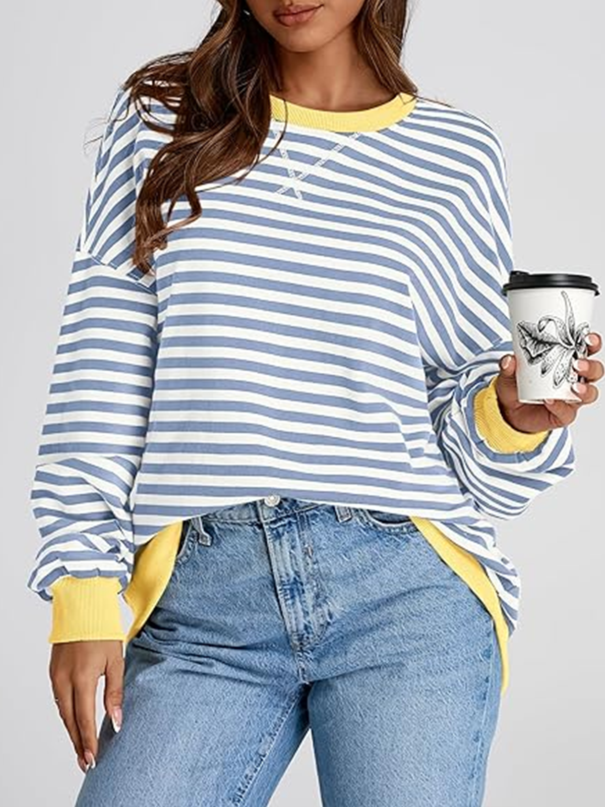 Cotton Regular Fit Crew Neck Casual Hoodie