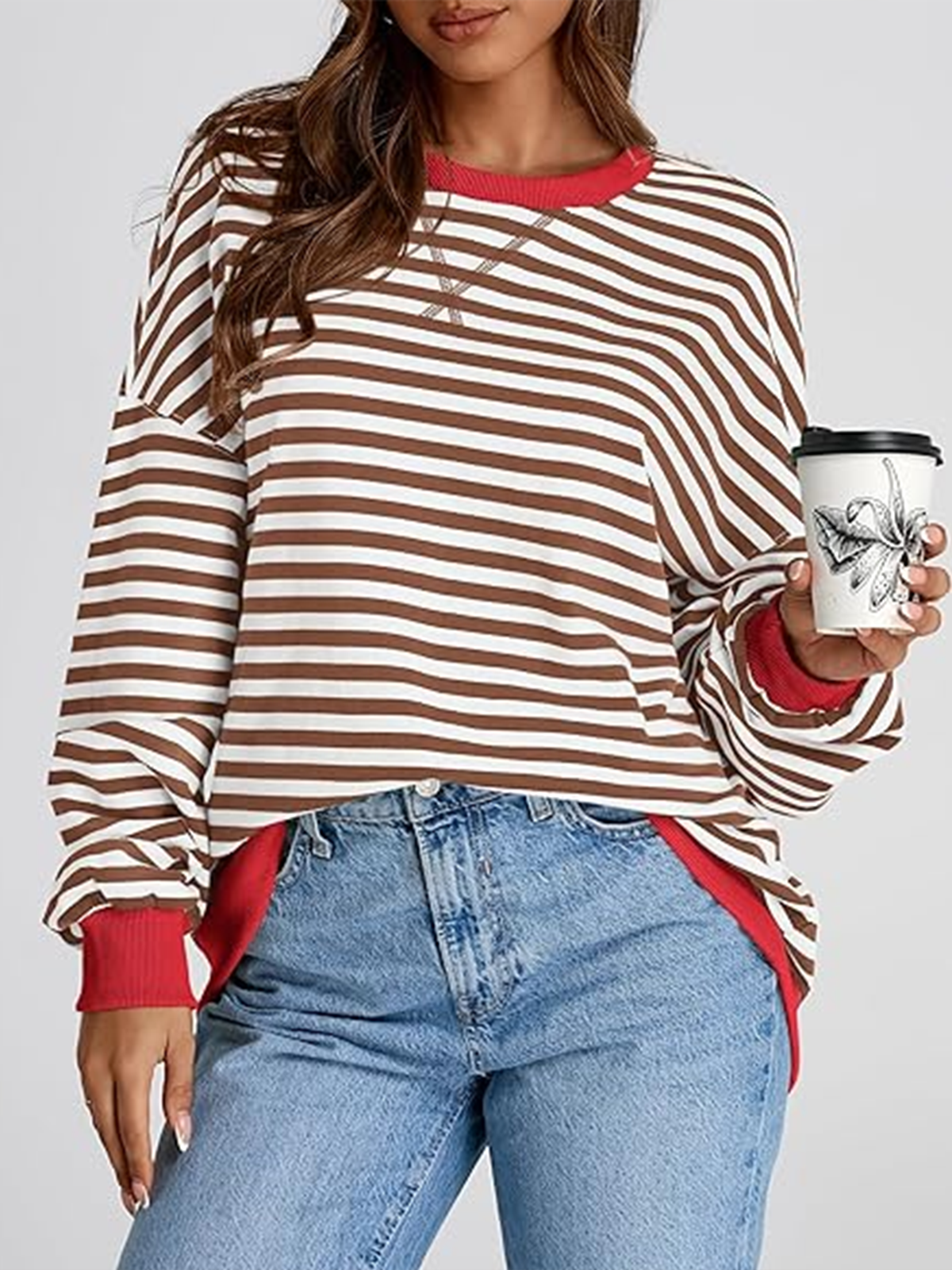 Cotton Regular Fit Crew Neck Casual Hoodie