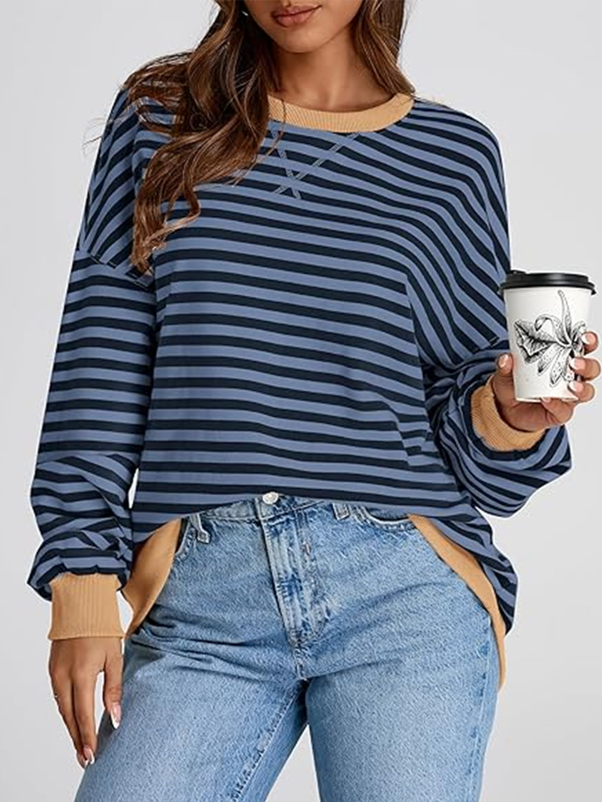 Cotton Regular Fit Crew Neck Casual Hoodie