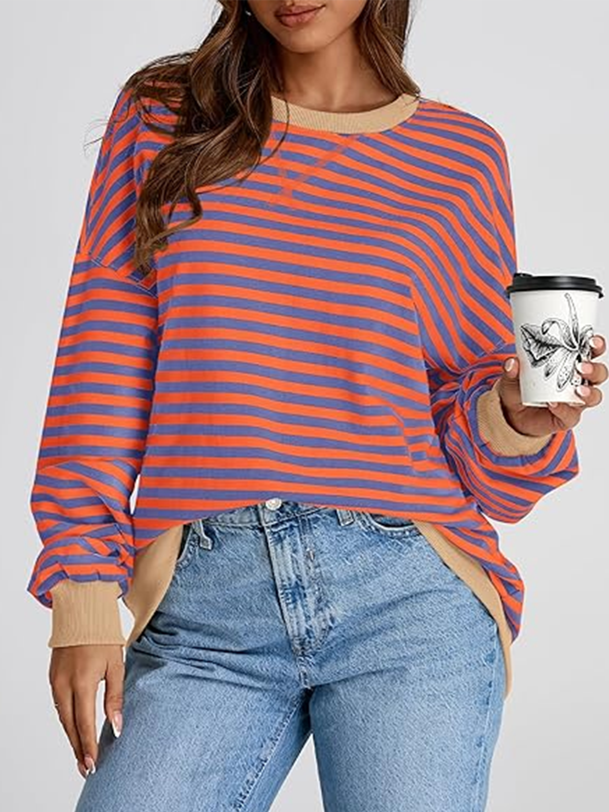 Cotton Regular Fit Crew Neck Casual Hoodie