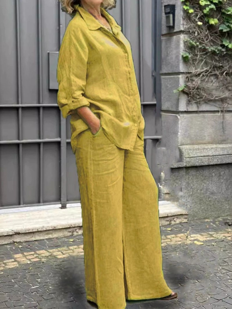 Women's Adjustable Strap Plain Daily Going Out Two-Piece Set Green Casual Spring/Fall Top With Pants Matching Set