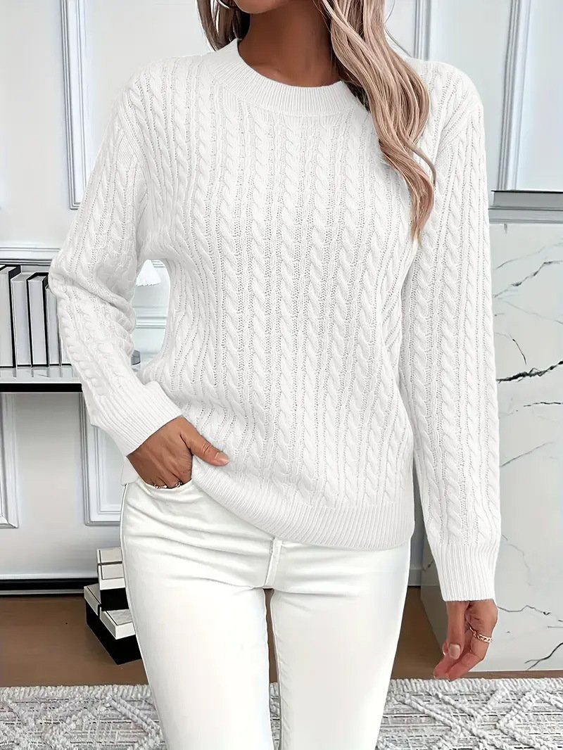 Regular Fit Cotton Casual Plain Sweater