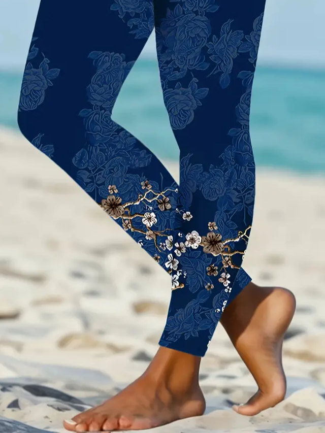 Printing Jersey Tight Casual Leggings