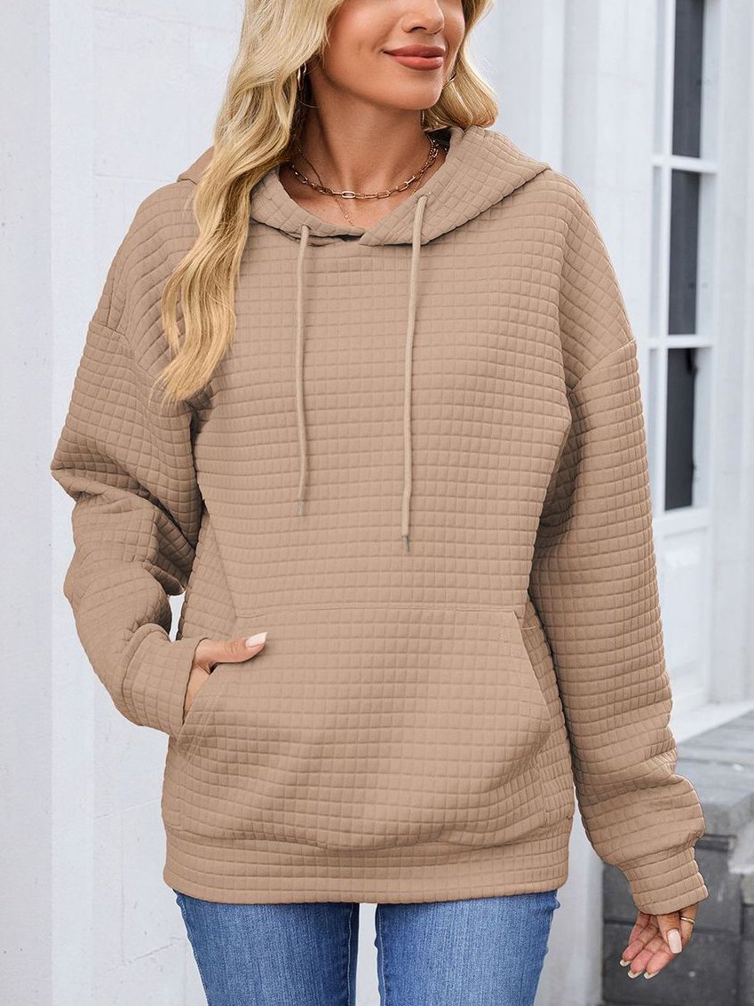 Casual Plain Hoodie