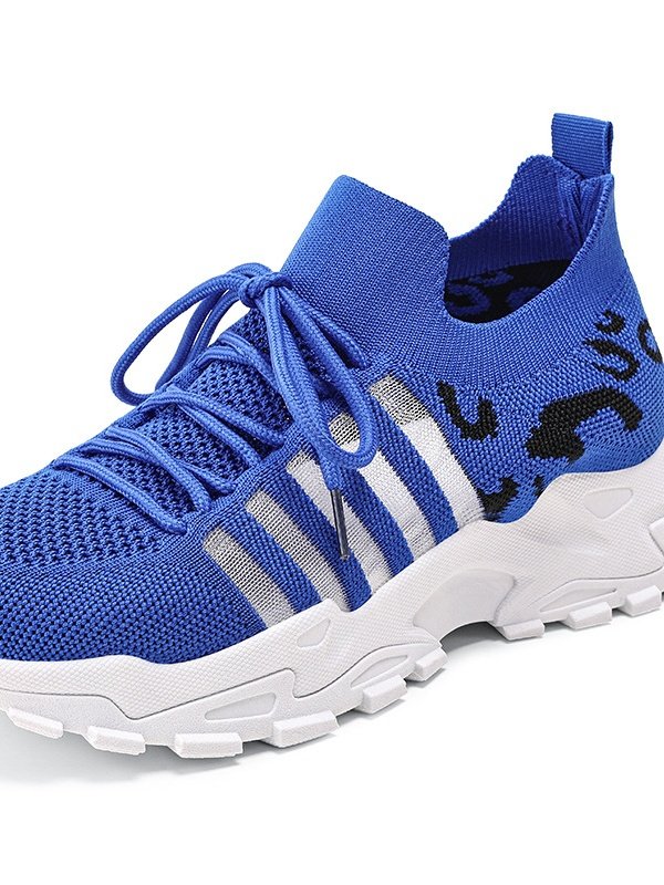 New Cross-border Women's Shoes Breathable Flying Woven Sports Shoes Retro Korean Casual Sports Shoes