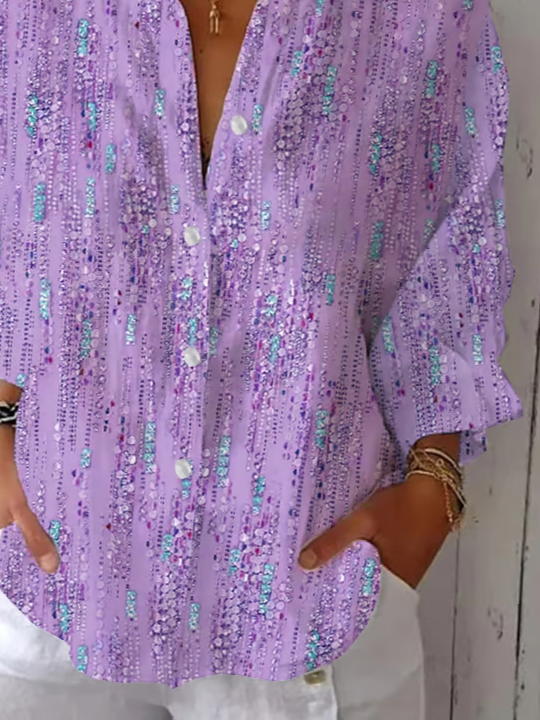 Women's Alzheimer's Print Casual Shirt