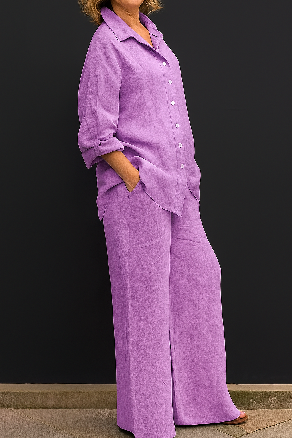 Women's Adjustable Strap Plain Daily Going Out Two-Piece Set Green Casual Spring/Fall Top With Pants Matching Set