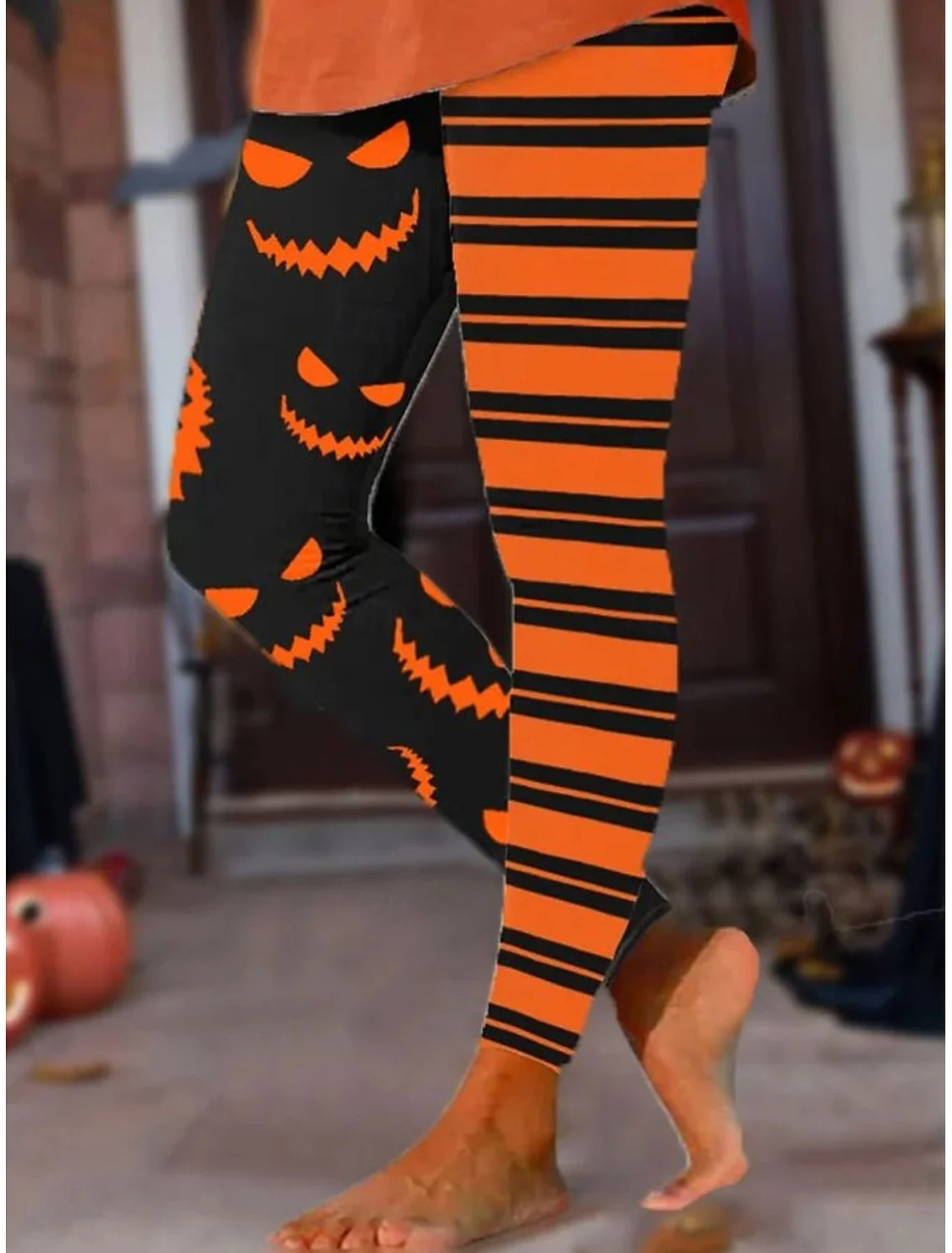 Women Halloween Jersey Vintage Leggings Holiday All Season Legging