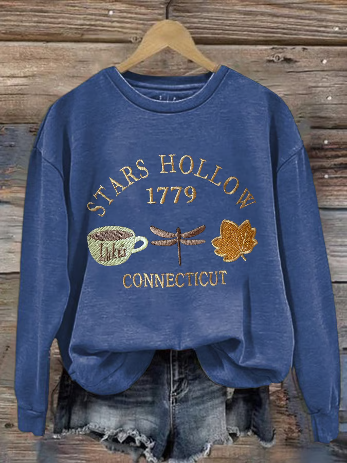 Women Text Letters Crew Neck Long Sleeve Casual Daily Spring/Fall Sweatshirt