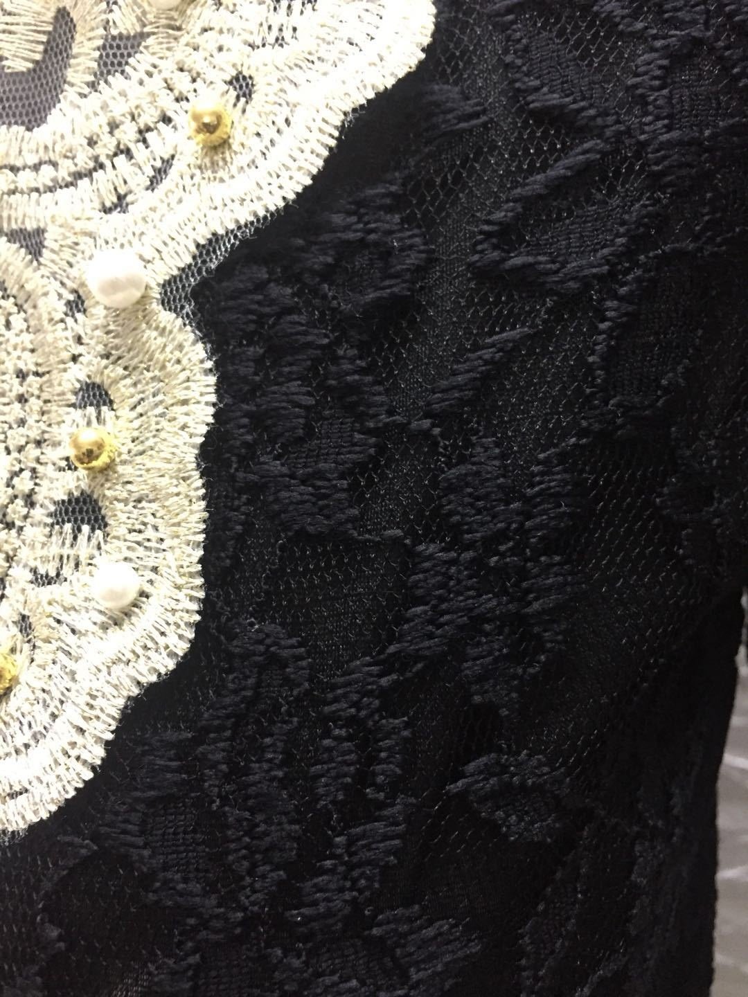 Women Floral Stand Collar Cotton Long Sleeve Vintage Daily Spring/Fall T-shirt