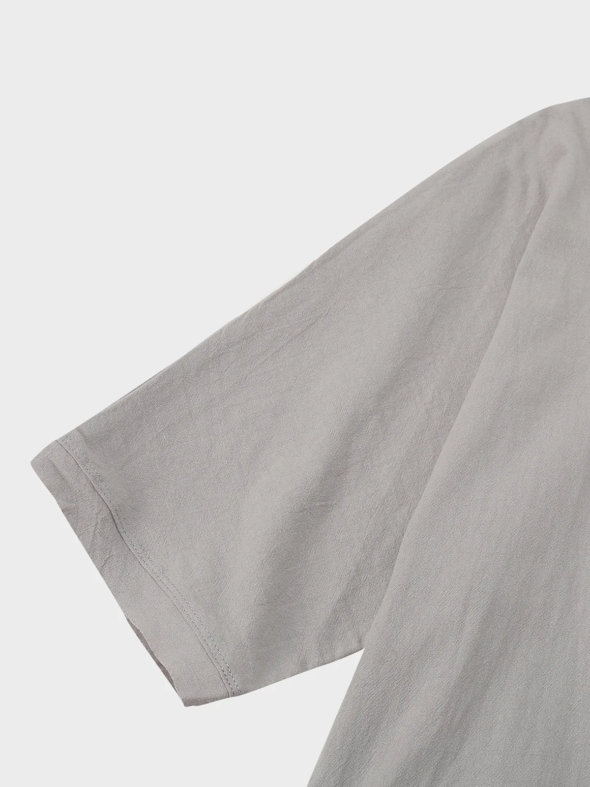 Casual Short Sleeve Crew Neck Linen T-shirt Tunics | anniecloth