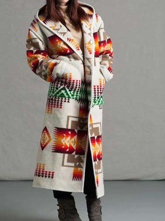 Long Sleeve Hoodie Tribal Casual Outerwear