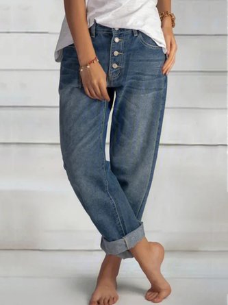 Black Casual Drawstring Pockets Stretchy Pants