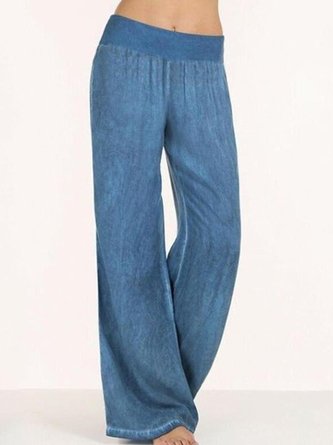 Plus Size Basic Solid Casual Pants