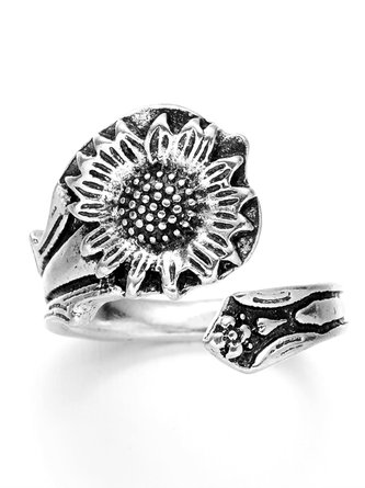 Vintage Sunflower Ring Dresses Jewelry