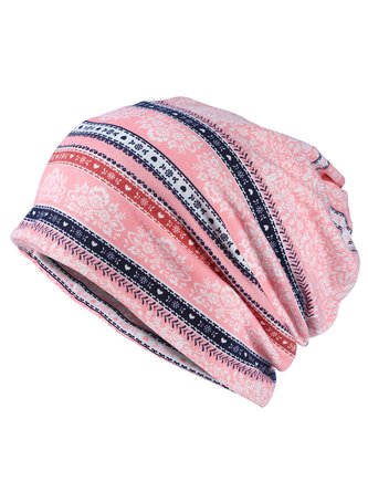 Two Ways to Use Ethnic Pattern Pullover Hat Casual Hat