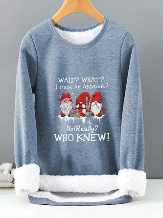 Christmas Santa Claus Regular Fit Casual Sweatshirt