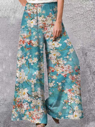 Casual Loose Floral Pants