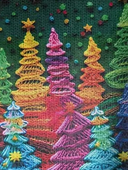 Women’s Vintage Christmas Tree Print 3D Printing Casual Sweater