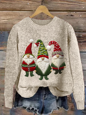 Women’s Christmas Print Crew Neck Sweatshirt