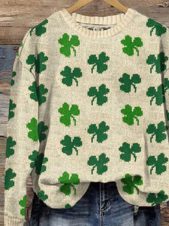 Women’s St. Patrick’s Day Jacquard Sweater
