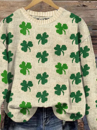 Women’s St. Patrick’s Day Jacquard Sweater