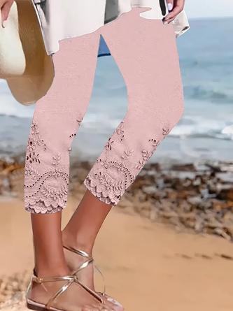 Floral Casual Printing Pant Daily Summer Leggings