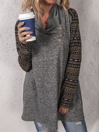 Tribal Casual Cotton-Blend Sweater
