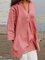 Shirt Collar Casual Plus Size Buttoned Blouses Tunics