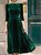 Army Green Vintage Velvet Dresses