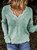 Casual Plus Size Solid Loose Fit V Neck Women Pullover Sweaters