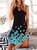 Gradient Print Hot Sale Summer New Ladies Casual Sleeveless Knit Dress