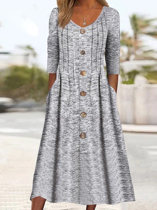 Women's Maxi Dress Plain Dress Regular Fit Casual