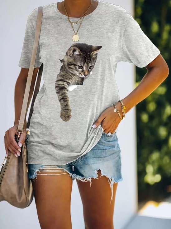 Cat Casual T-Shirt