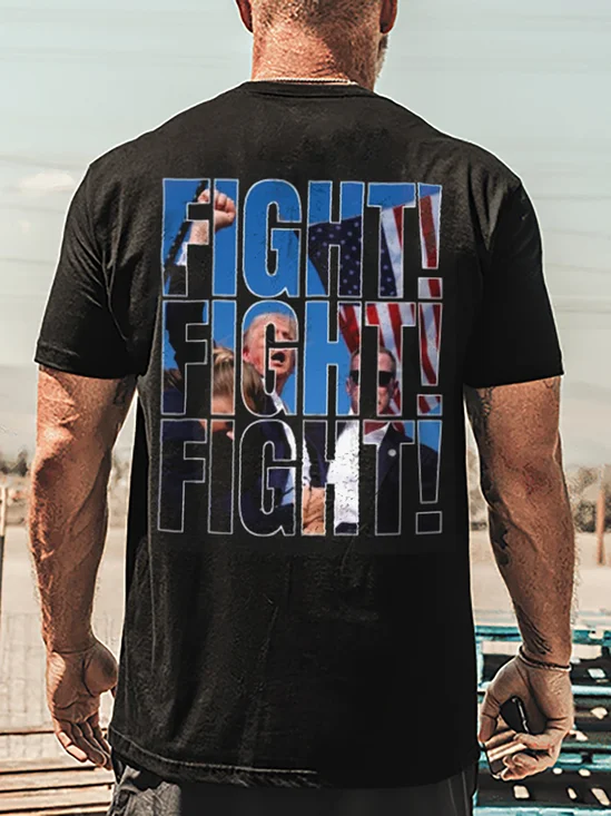 FIGHT FIGHT FIGHT 2024 Printed T-Shirt