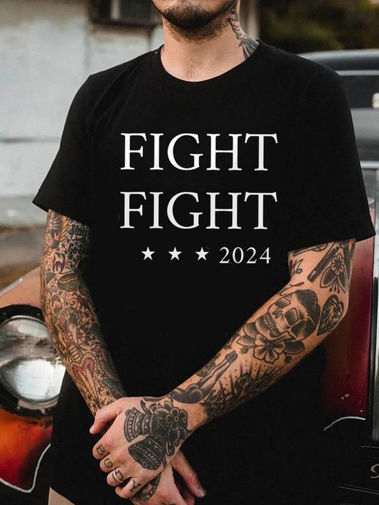Fight Fight Fight 2024 Printed T-Shirt