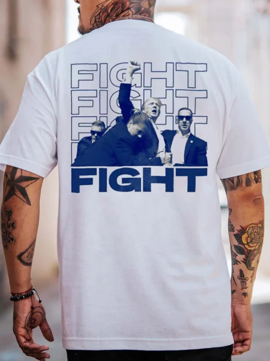 Fight Fight Fight 2024 Printed T-Shirt