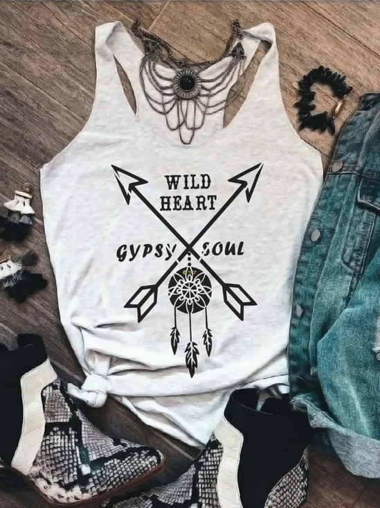 Wild West Cowgirl Casual Cotton Vest