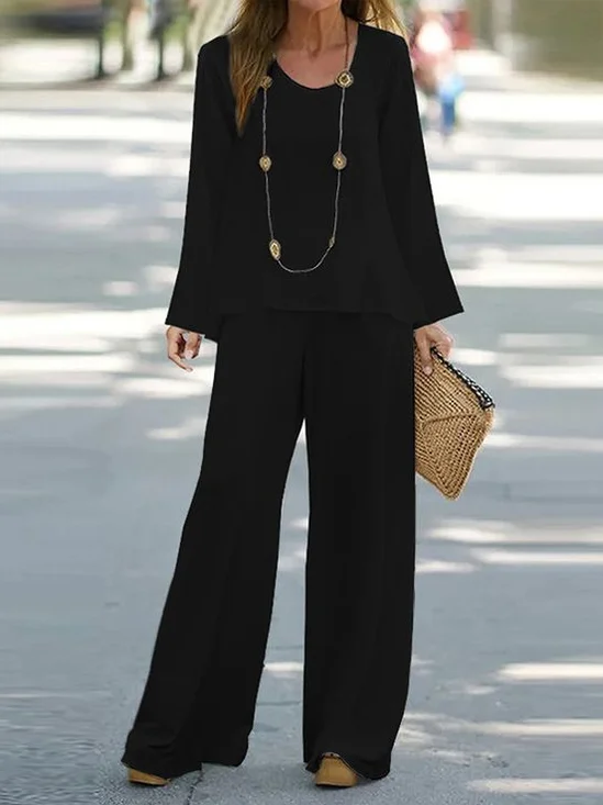 Women's Spring Printed Two Piece Suit