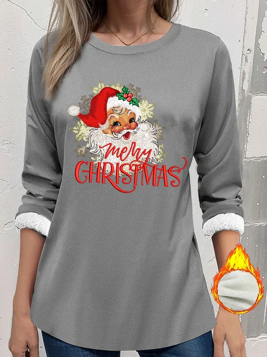 Women Christmas Crew Neck Long Sleeve Vintage Holiday Spring/Fall Sweatshirt