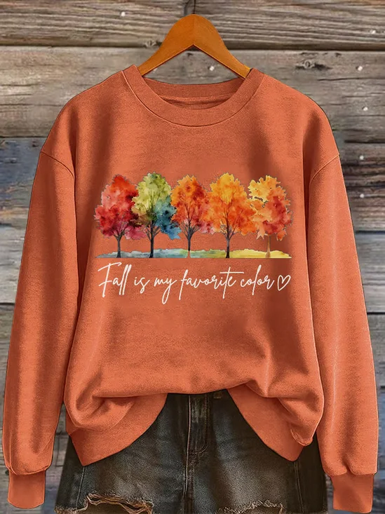 Women Text Letters Crew Neck Long Sleeve Casual Daily Spring/Fall Sweatshirt