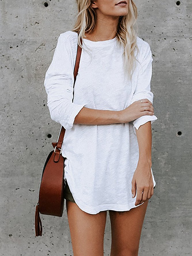 white casual shirt for women