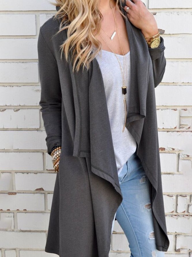 Cotton-blend Paneled Casual Outerwear