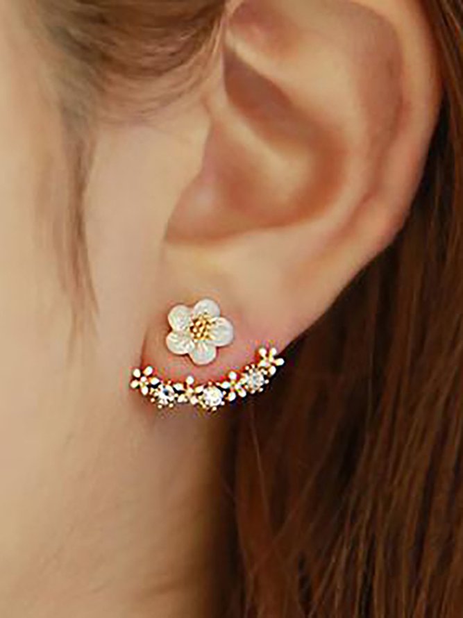 Girls Daisy Flower Earing-image-1652221