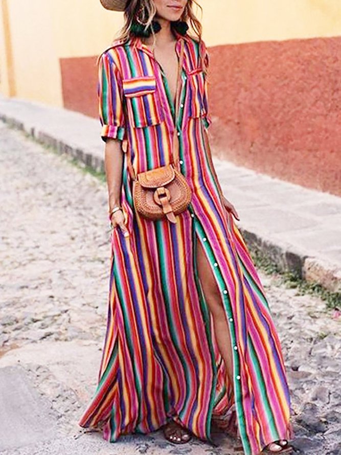 boho maxi dress with pockets