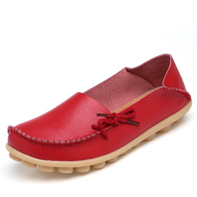 Round Toe Slip-On Bowknot Women's Loafers