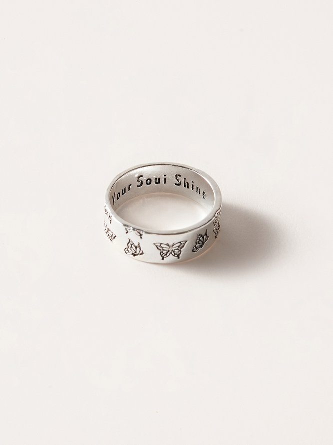 Do What Makes Your Soul Shine Engraved Ring