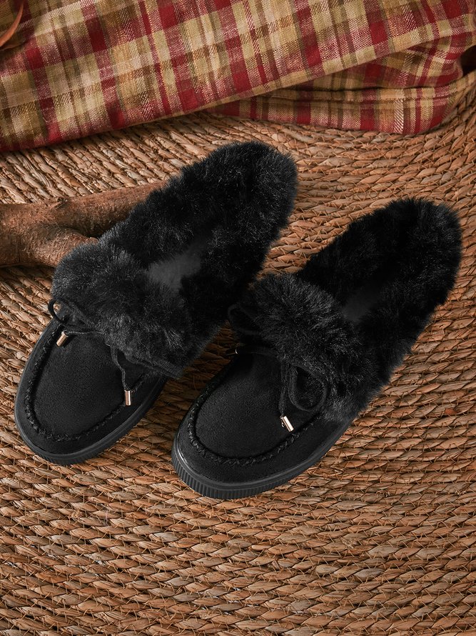 Winter Warm Daily Flat Heel Closed Toe Boots