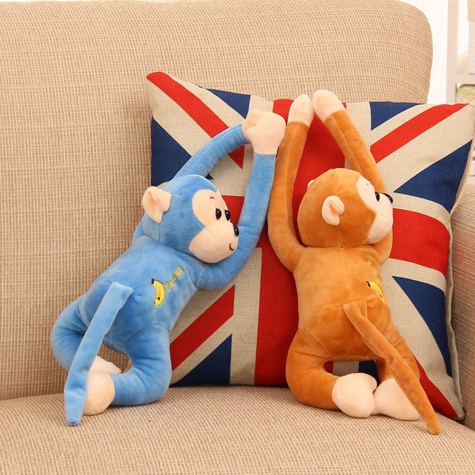 Soft Long Arm Monkey Plush Pillow Emoji Cushion Boyfriend Pillow