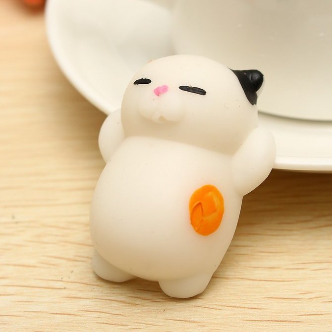 Mochi Cat Kitten Squishy Squeeze Cute Healing Toy Kawaii Collection Stress Reliever Gift Decor